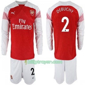 Billige Fotballdrakter Arsenal Hector Bellerin 2 Barn Hjemmedraktsett 2018/19 Langermet